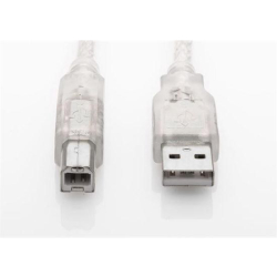 S-Link Sl-U2005  5M Şeffaf Usb2.0 Yazıcı Kablosu