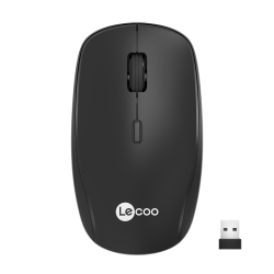 Lecoo Ws203 Si̇yah Kablosuz 2400Dpi 4 Tuşlu Opti̇k Mouse 