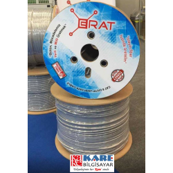 Erat Cat6 U/Utp Lsoh Gri 23 Awg 500M Makara 4X2X23#