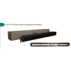 Erat 24 Port Cat6 Utp Boş Moduler Patch Panel