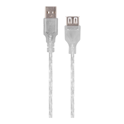 S-Link Sl-Af2005 5M Şeffaf Usb2.0 Uzatma Kablosu