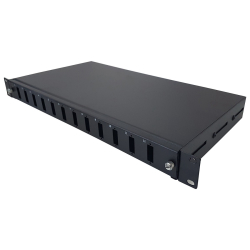 Fi̇ber Panel 1U 12 Port Kasetli̇ Sc-Dx Si̇yah