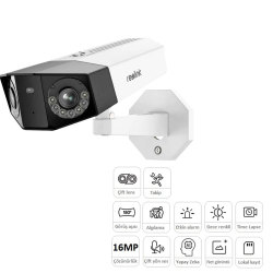 Reolink Reolink Duo 3  Poe 16Mp 2.8Mm 180&Deg; Dual-Lens Ip Bullet Kamera