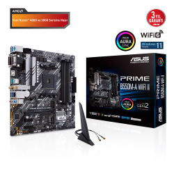 Asus Prime B550M-A Wifi Ii Amd B550 Am4 Ddr4 4866 Hdmi Dvi Vga &Ccedil;Ift M2 Usb3.2 Ax