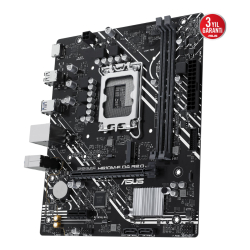 Asus Prime H610M-F D4 R2.0 Lga1700 Ddr4 3200 Hdmi M2 Usb3.2 Matx Kutusuz