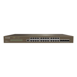 Tenda Teg3328F 24Ge Port, 4Xsfp L2 Y&Ouml;Netilebilir Switch 