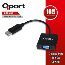 Qport Display To Vga &Ccedil;Evi̇ri̇ci̇ (Q-Dp-Vga)